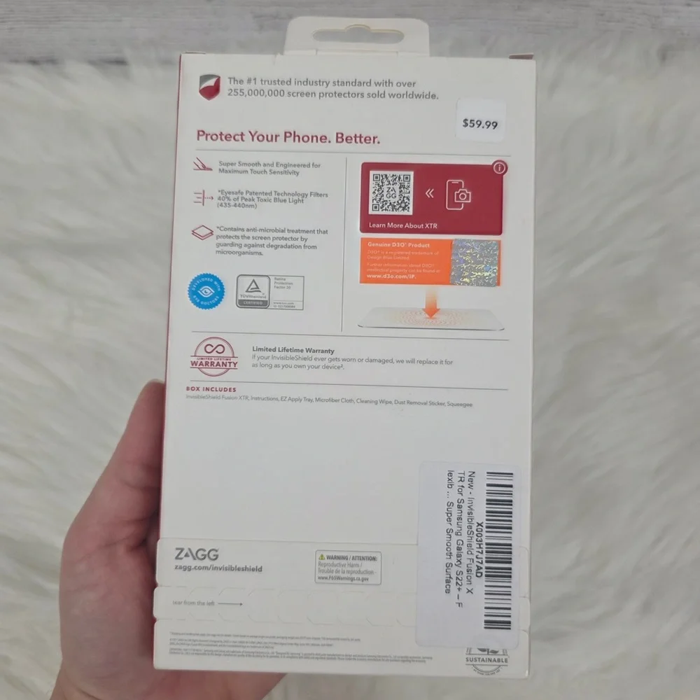 ZAGG Fusion XTR Screen Protector for Samsung Galaxy S22+